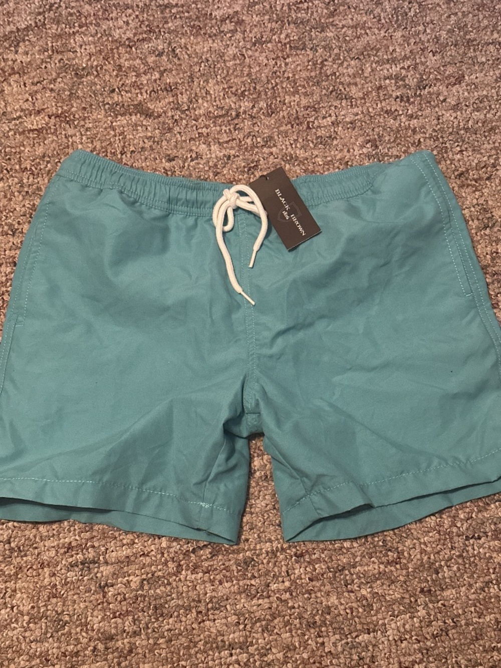 small swim shorts trunks brand new "black brown 1826"